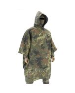 BW Poncho mit IRR Beschichtung - Vielseitiger Outdoor Poncho Bundeswehr flecktarn