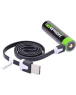 Nextorch 18650 USB 3400 Ersatz-Akku - Eingebaute USB-Ladebuchse