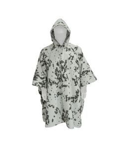 BW Poncho mit IRR Beschichtung - Vielseitiger Outdoor Poncho Bundeswehr schneetarn